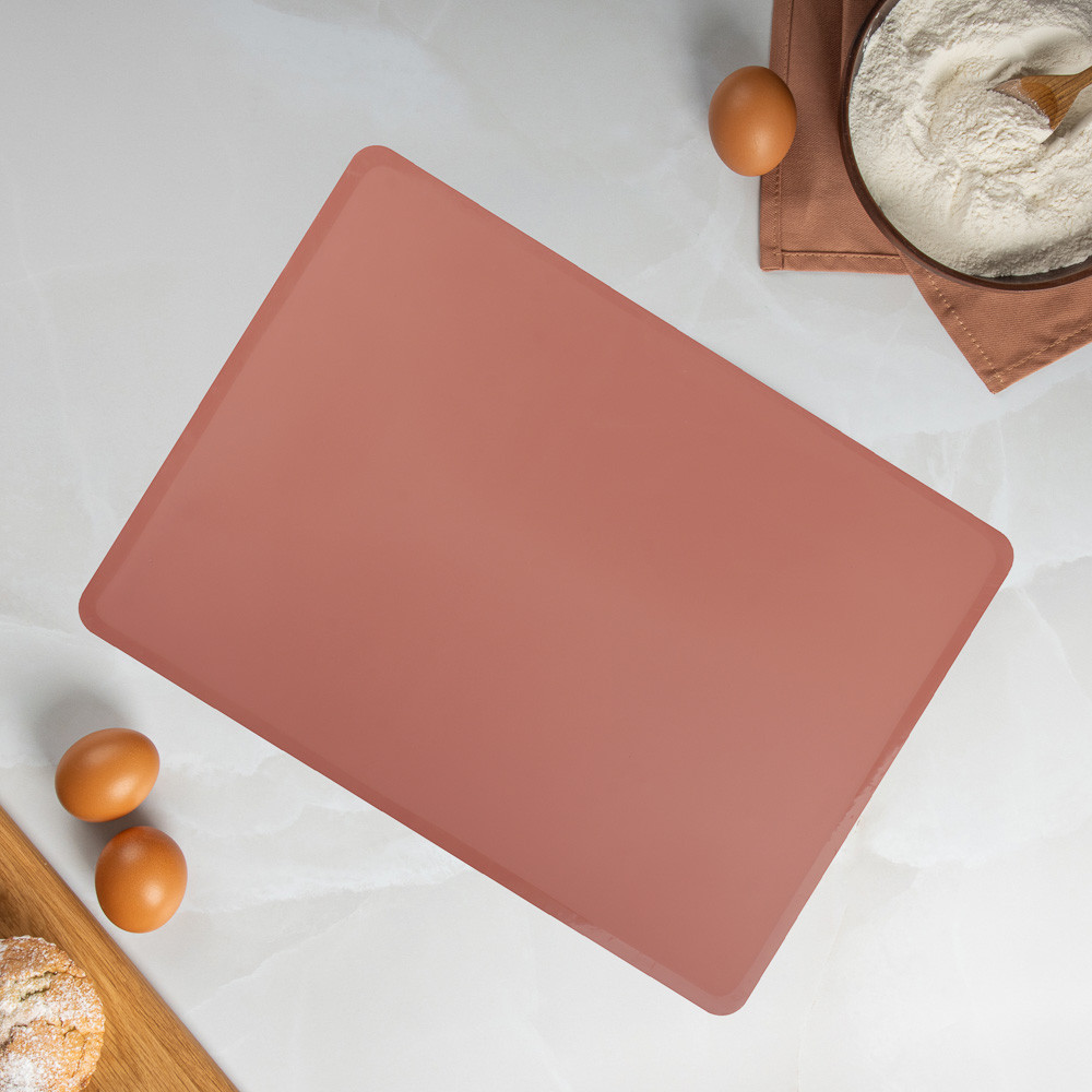 Коврик термостойкий для противня, силикон, 38х28х0,1см, 891-045