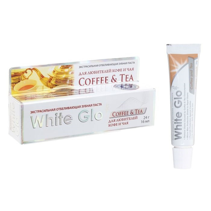 Зубная паста White glo отбелив, для любителей кофе и чая, 24 г 1689961