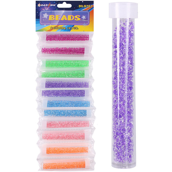 Декоративный бисер 6цв 12шт, DV-9767