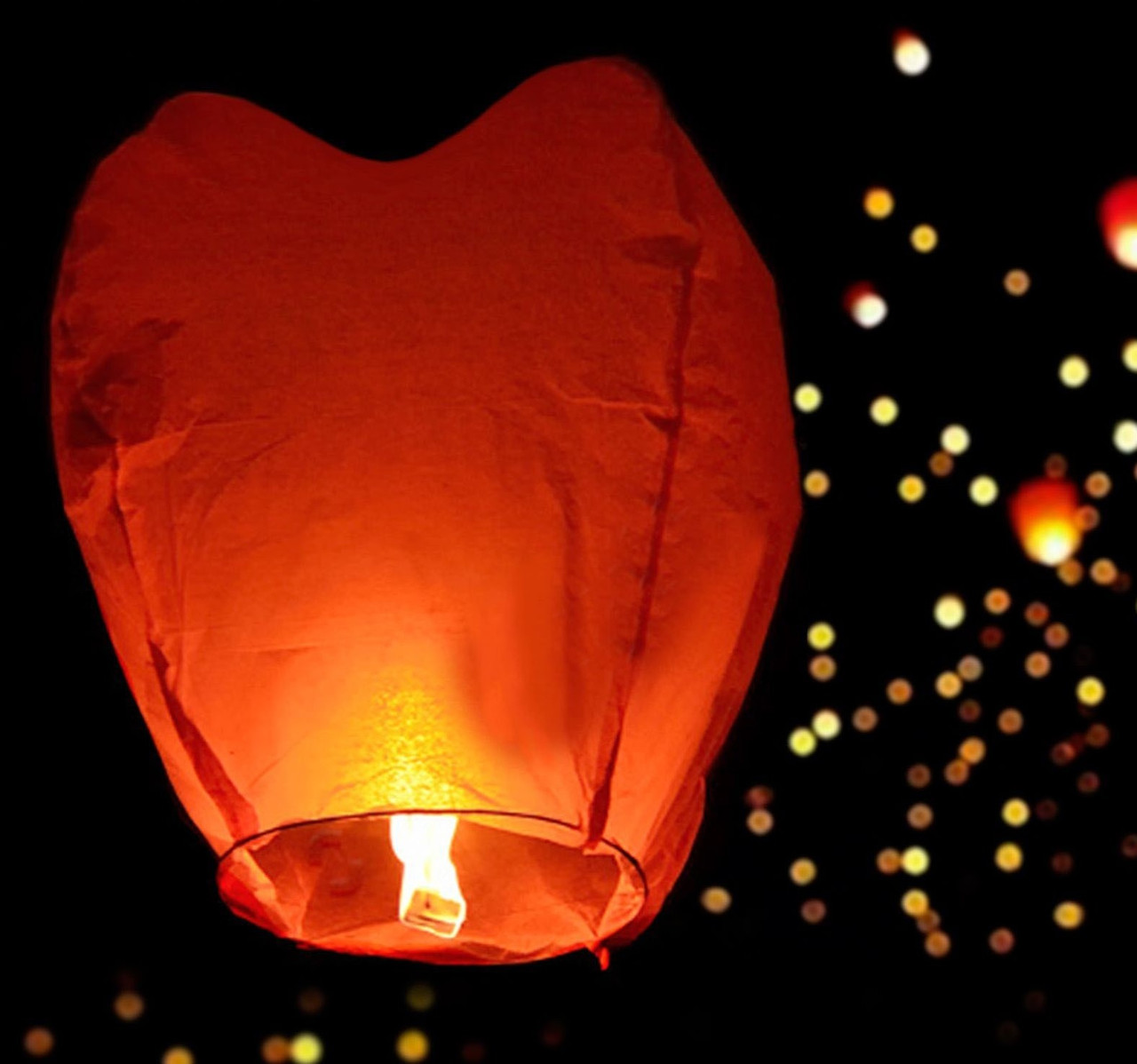 Китайский фонарик желаний форма Сердце 318558