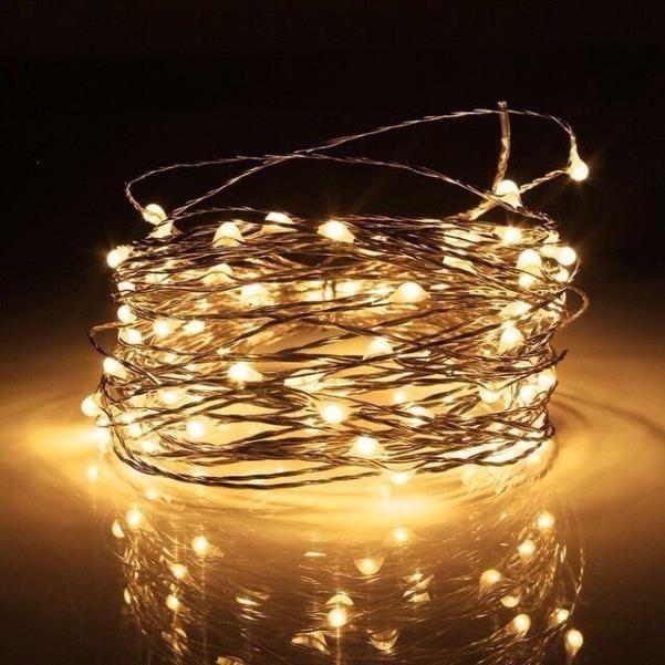 Гирлянда Нить-Роса 50 диодов 5м от 3*АА т.белый