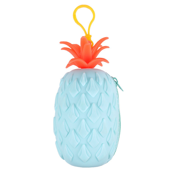 Брелок-монетница силикон. Ананас 100*60мм, DV-12580